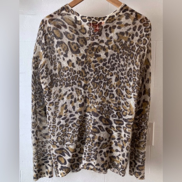 Leopard print crochet cardigan - Size L - Picture 3 of 4